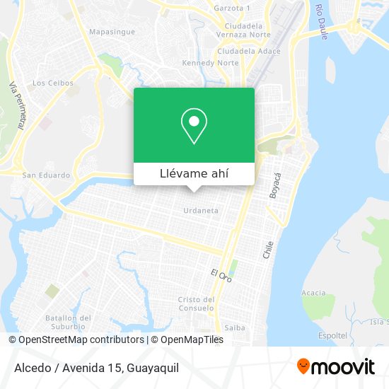 Mapa de Alcedo / Avenida 15