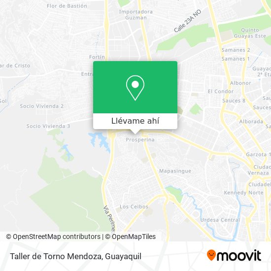 Mapa de Taller de Torno Mendoza