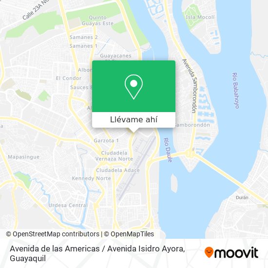 Mapa de Avenida de las Americas / Avenida Isidro Ayora