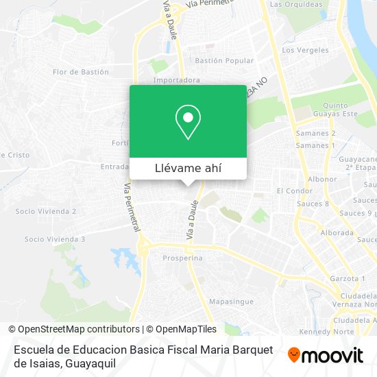 Mapa de Escuela de Educacion Basica Fiscal Maria Barquet de Isaias