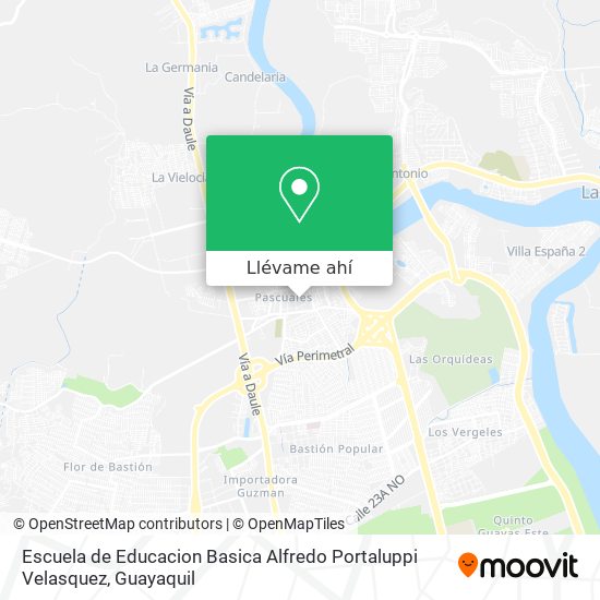 Mapa de Escuela de Educacion Basica Alfredo Portaluppi Velasquez