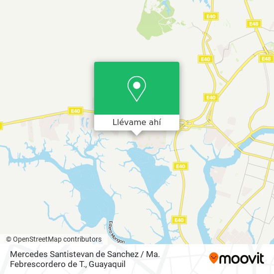 Mapa de Mercedes Santistevan de Sanchez / Ma. Febrescordero de T.