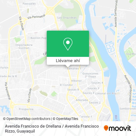 Mapa de Avenida Francisco de Orellana / Avenida Francisco Rizzo