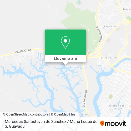 Mapa de Mercedes Santistevan de Sanchez / Maria Luque de S
