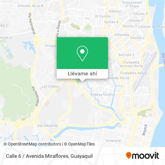 Mapa de Calle 6 / Avenida Miraflores