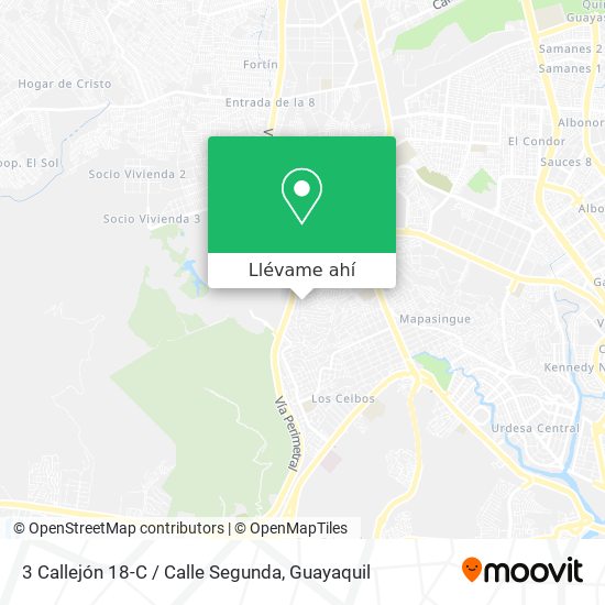 Mapa de 3 Callejón 18-C / Calle Segunda