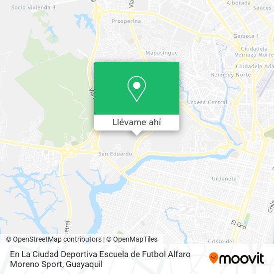 Mapa de En La Ciudad Deportiva Escuela de Futbol Alfaro Moreno Sport