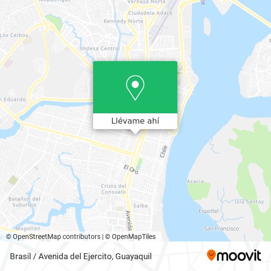 Mapa de Brasil / Avenida del Ejercito