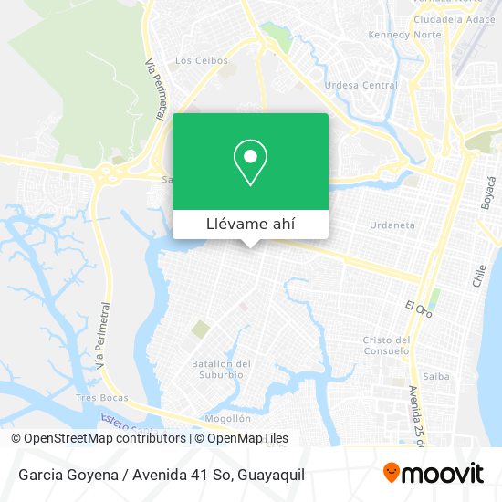 Mapa de Garcia Goyena / Avenida 41 So