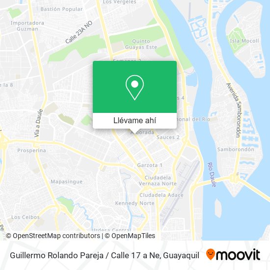 Mapa de Guillermo Rolando Pareja / Calle 17 a Ne