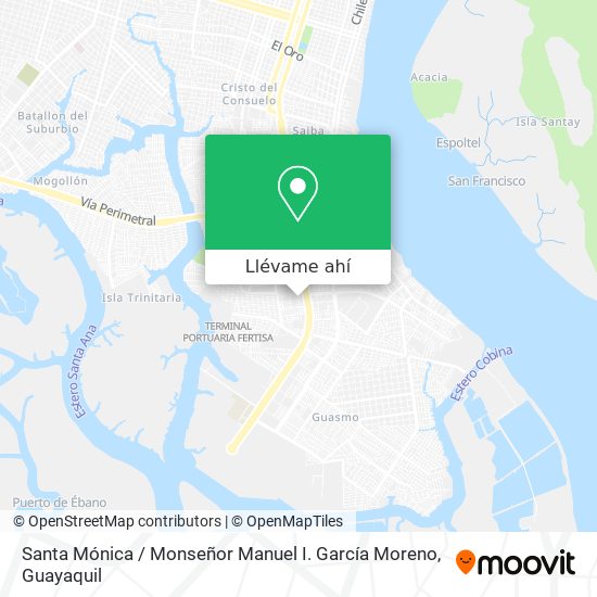 Mapa de Santa Mónica / Monseñor Manuel I. García Moreno