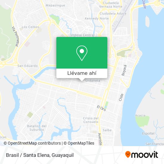 Mapa de Brasil / Santa Elena