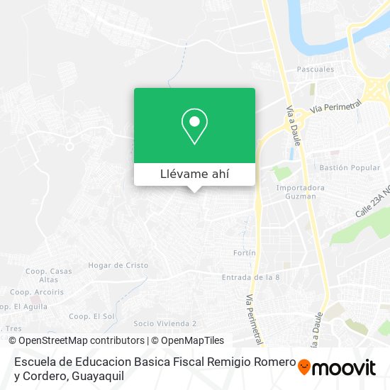 Mapa de Escuela de Educacion Basica Fiscal Remigio Romero y Cordero