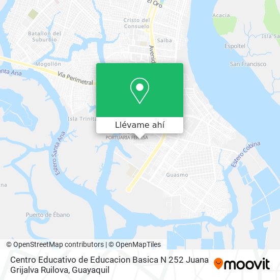 Mapa de Centro Educativo de Educacion Basica N 252 Juana Grijalva Ruilova