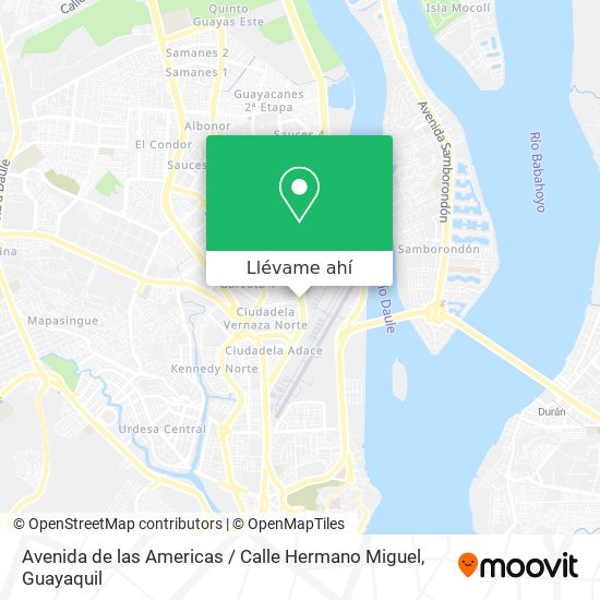 Mapa de Avenida de las Americas / Calle Hermano Miguel