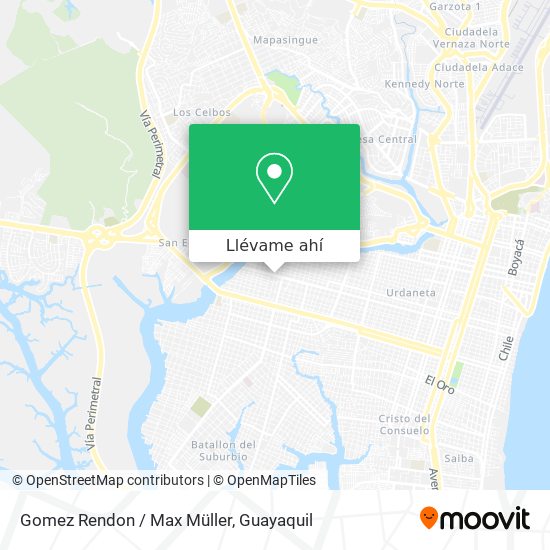 Mapa de Gomez Rendon / Max Müller