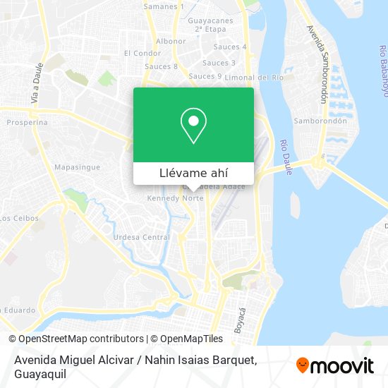 Mapa de Avenida Miguel Alcivar / Nahin Isaias Barquet