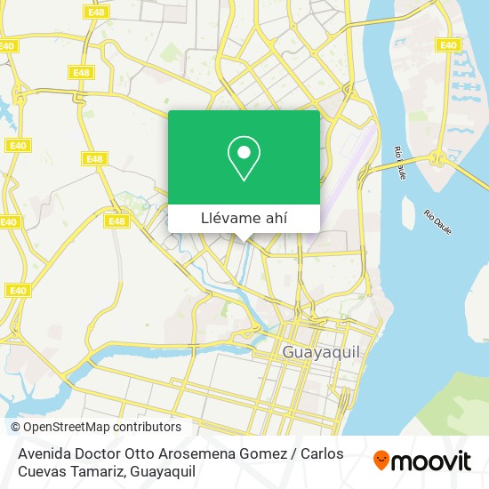 Mapa de Avenida Doctor Otto Arosemena Gomez / Carlos Cuevas Tamariz