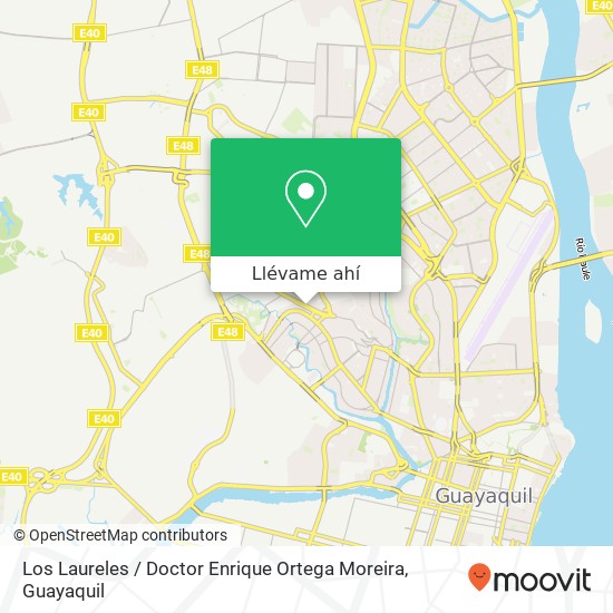 Mapa de Los Laureles / Doctor Enrique Ortega Moreira
