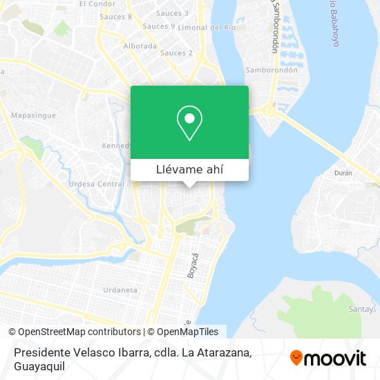 Mapa de Presidente Velasco Ibarra, cdla. La Atarazana