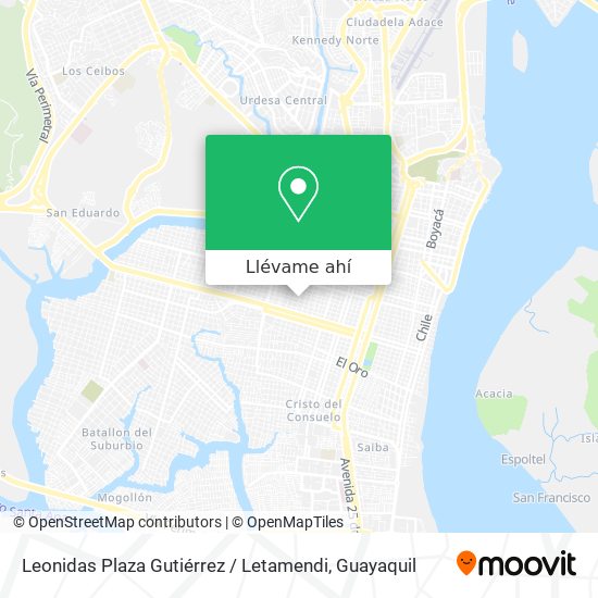 Mapa de Leonidas Plaza Gutiérrez / Letamendi