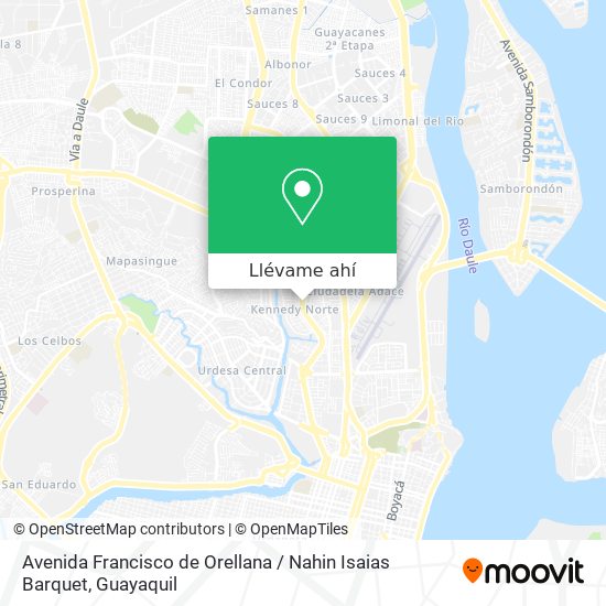 Mapa de Avenida Francisco de Orellana / Nahin Isaias Barquet