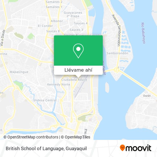 Mapa de British School of Language