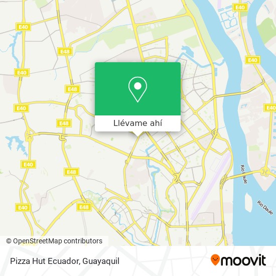 Mapa de Pizza Hut Ecuador