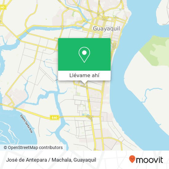 Mapa de José de Antepara / Machala