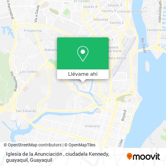 Mapa de Iglesia de la Anunciación , ciudadela Kennedy, guayaquil