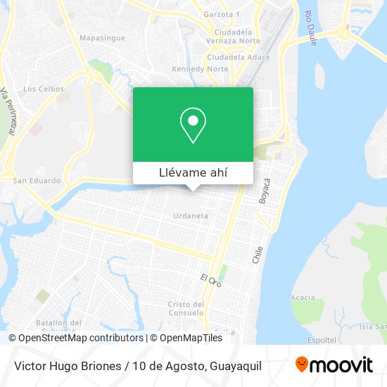 Mapa de Victor Hugo Briones / 10 de Agosto