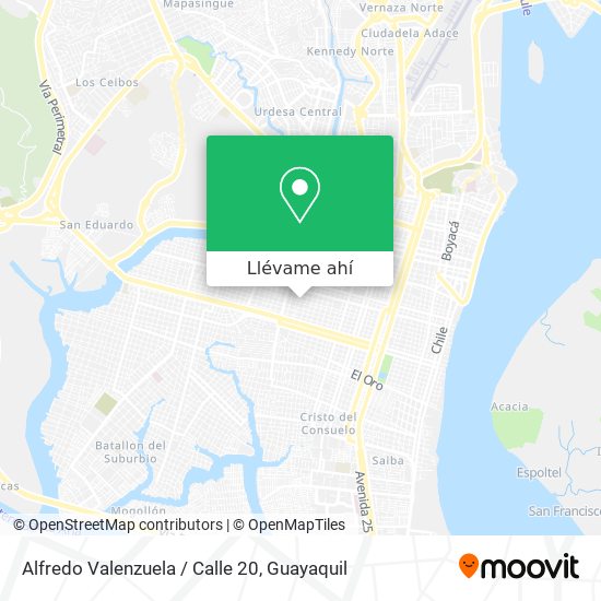 Mapa de Alfredo Valenzuela / Calle 20