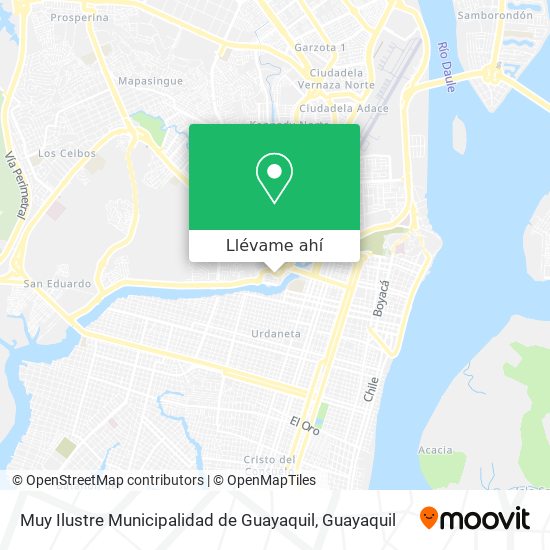 Mapa de Muy Ilustre Municipalidad de Guayaquil