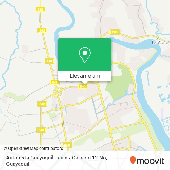 Mapa de Autopista Guayaquil Daule / Callejón 12 No