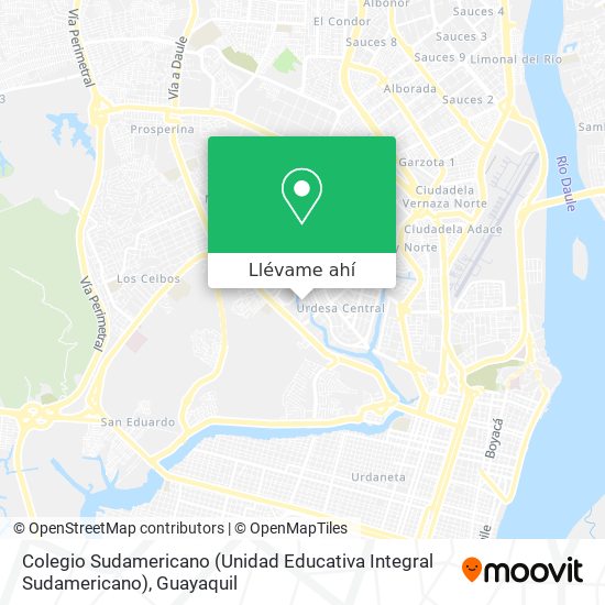 Mapa de Colegio Sudamericano (Unidad Educativa Integral Sudamericano)