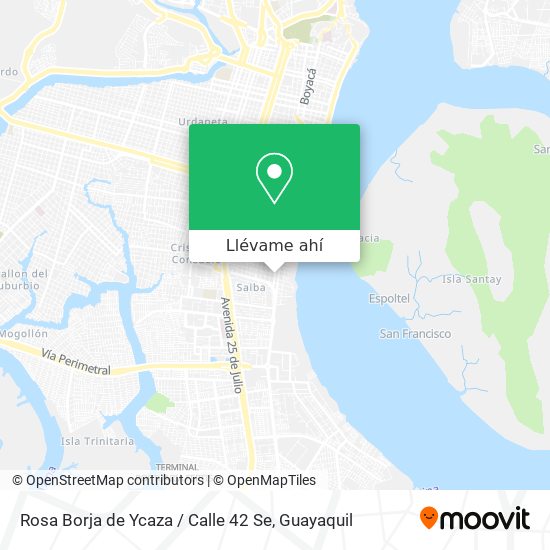 Mapa de Rosa Borja de Ycaza / Calle 42 Se