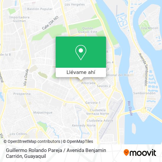 Mapa de Guillermo Rolando Pareja / Avenida Benjamin Carrión