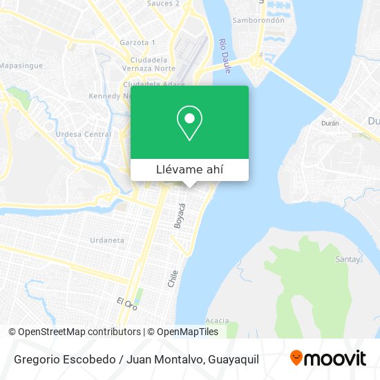 Mapa de Gregorio Escobedo / Juan Montalvo
