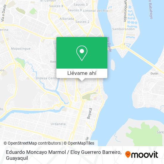 Mapa de Eduardo Moncayo Marmol / Eloy Guerrero Barreiro
