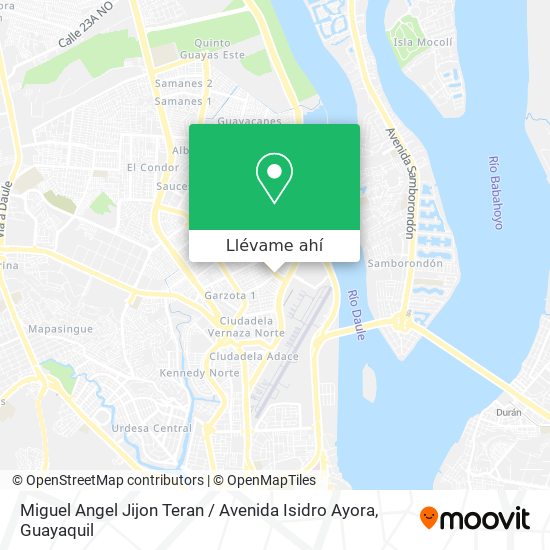 Mapa de Miguel Angel Jijon Teran / Avenida Isidro Ayora