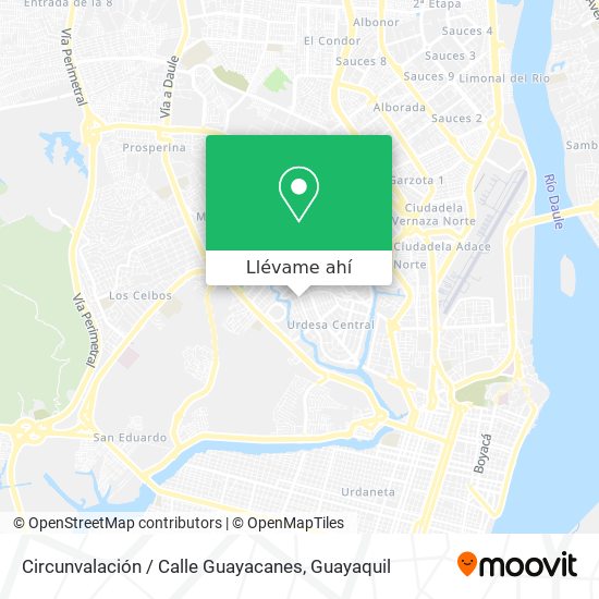 Mapa de Circunvalación / Calle Guayacanes