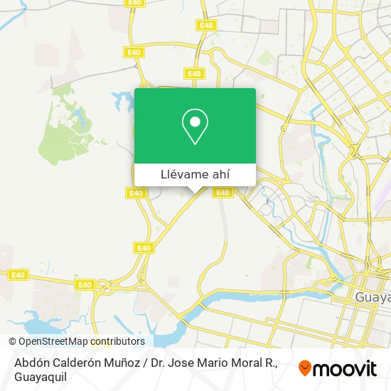 Mapa de Abdón Calderón Muñoz / Dr. Jose Mario Moral R.