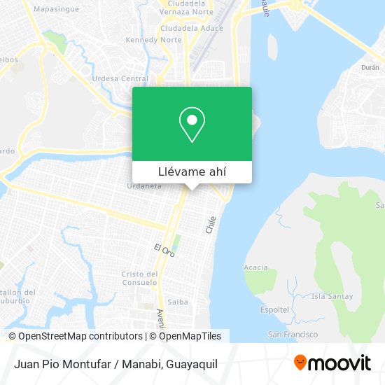 Mapa de Juan Pio Montufar / Manabi