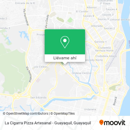 Mapa de La Cigarra Pizza Artesanal - Guayaquil