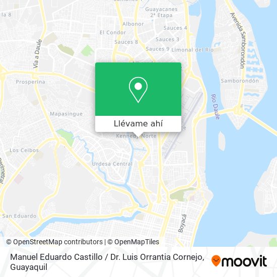 Mapa de Manuel Eduardo Castillo / Dr. Luis Orrantia Cornejo