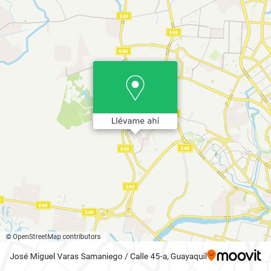 Mapa de José Miguel Varas Samaniego / Calle 45-a