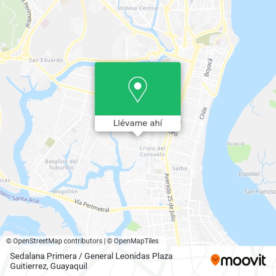 Mapa de Sedalana Primera / General Leonidas Plaza Guitierrez