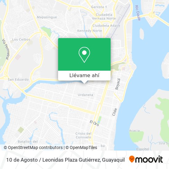 Mapa de 10 de Agosto / Leonidas Plaza Gutiérrez
