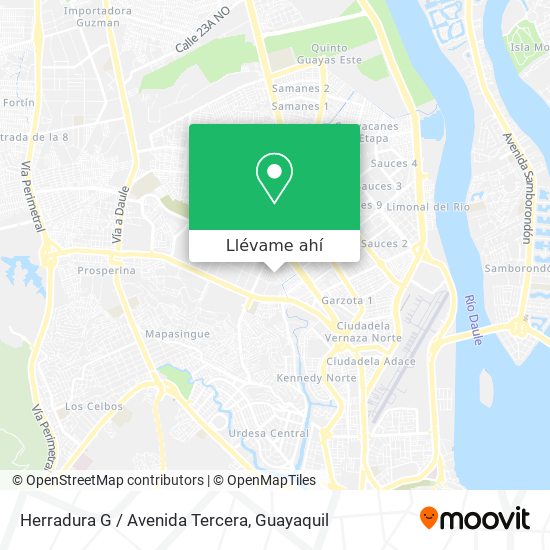 Mapa de Herradura G / Avenida Tercera