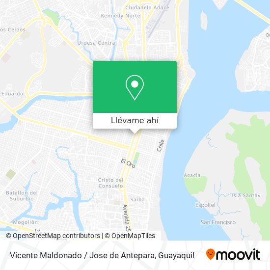 Mapa de Vicente Maldonado / Jose de Antepara